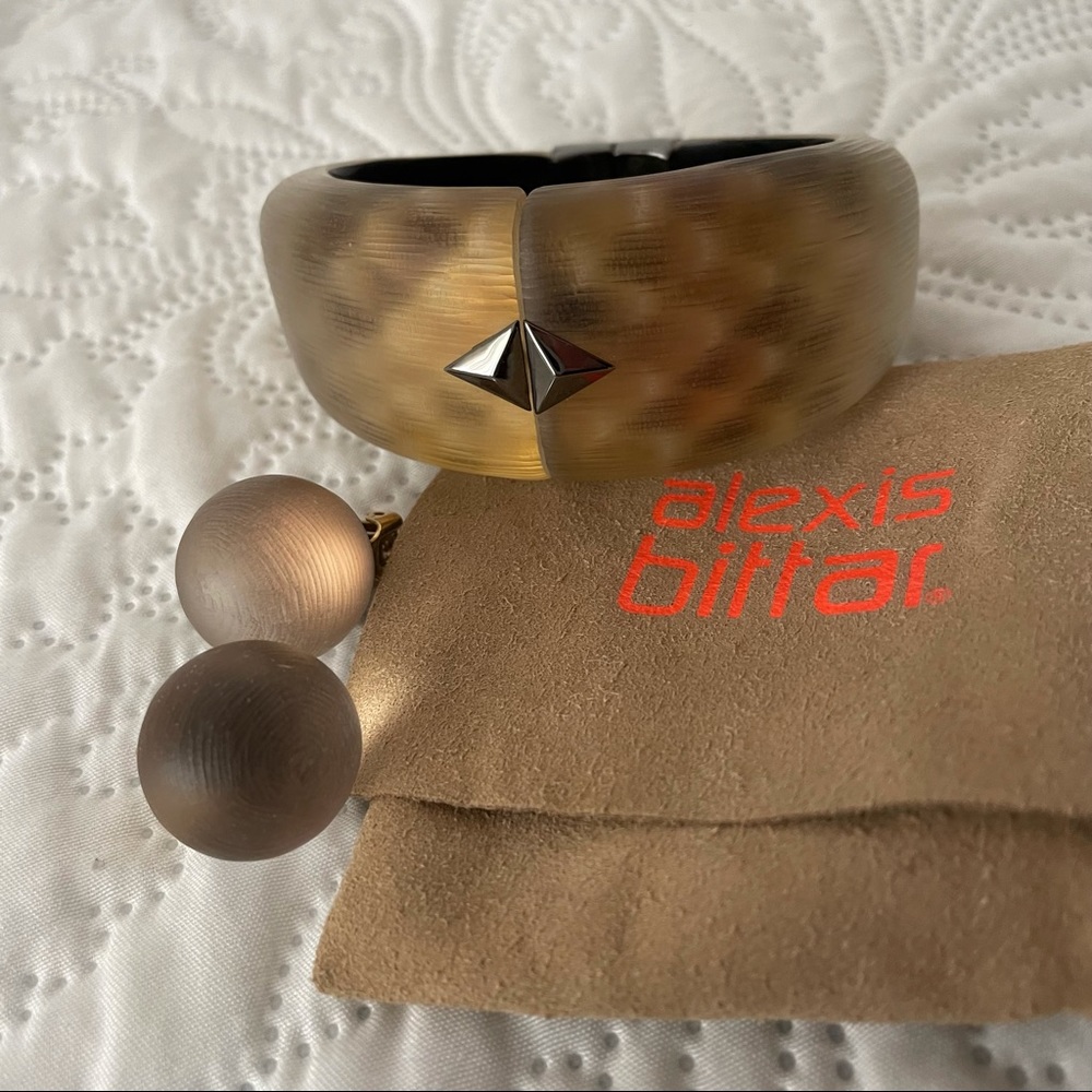 Alexis Bittar Lucite Earrings and Bracelet Set